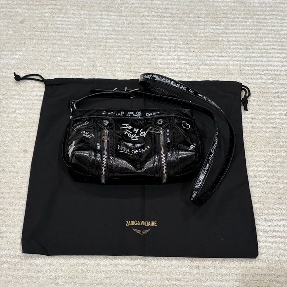 Zadig & Voltaire Sunny Mood Graffiti bag, used once like-new - Picture 2 of 15